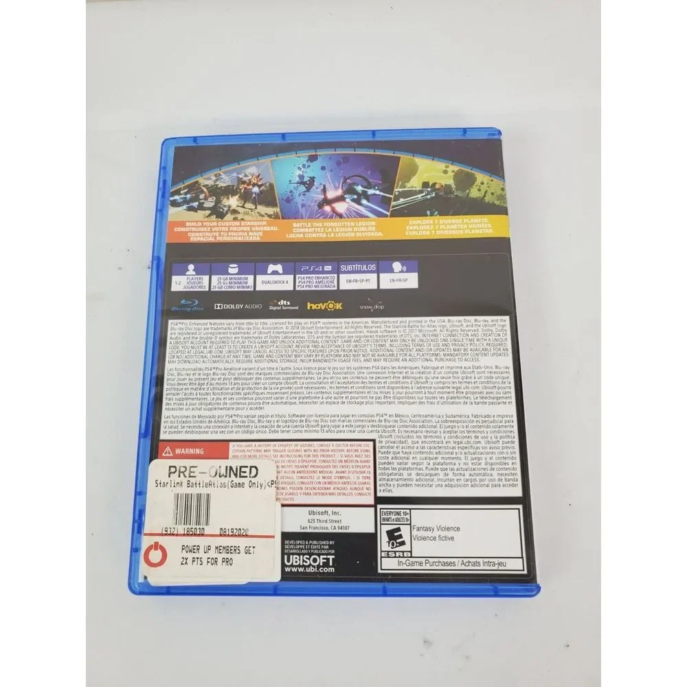 Starlink Battle of Atlas Disc Game Playstation‎ 4